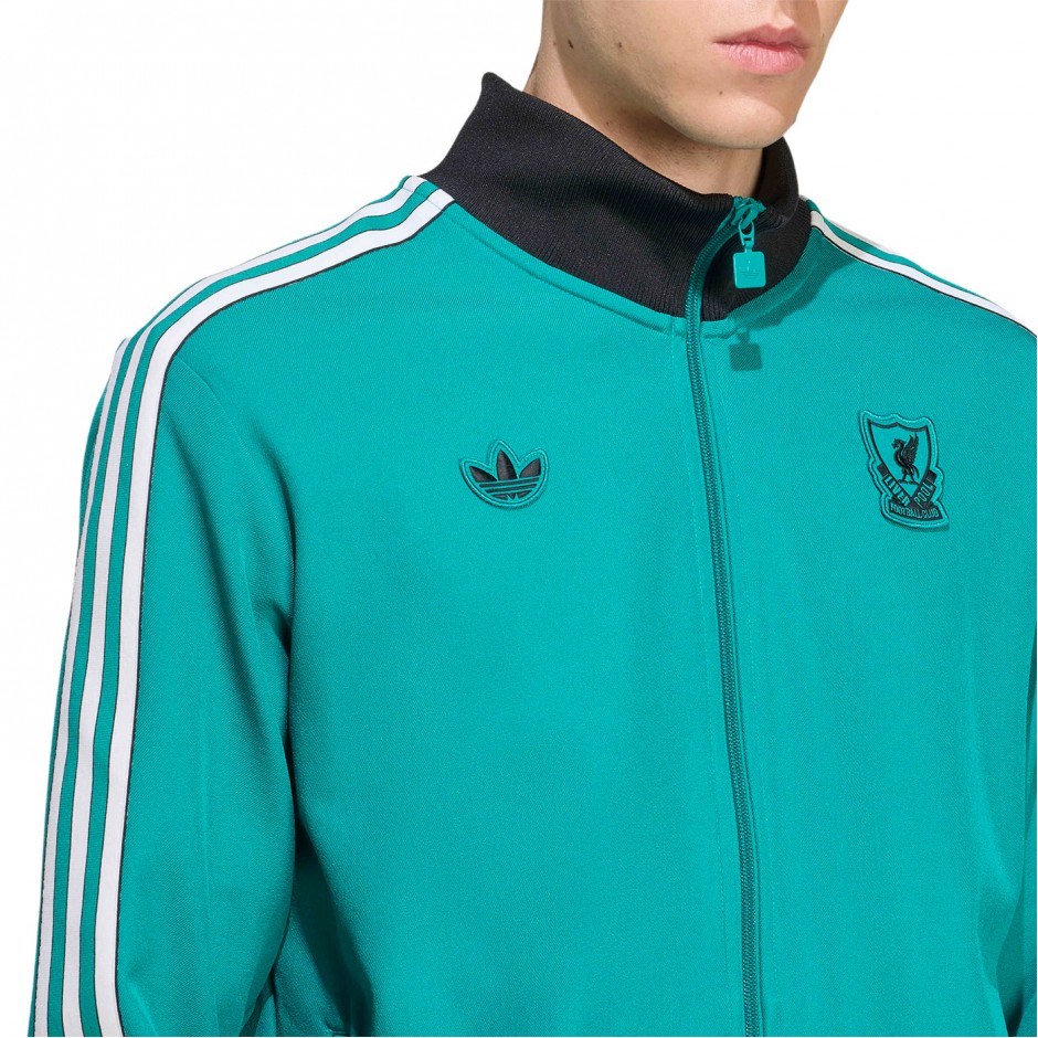 Ανδρική Ζακέτα Πετρόλ - adidas Originals Liverpool FC Terrace Icons