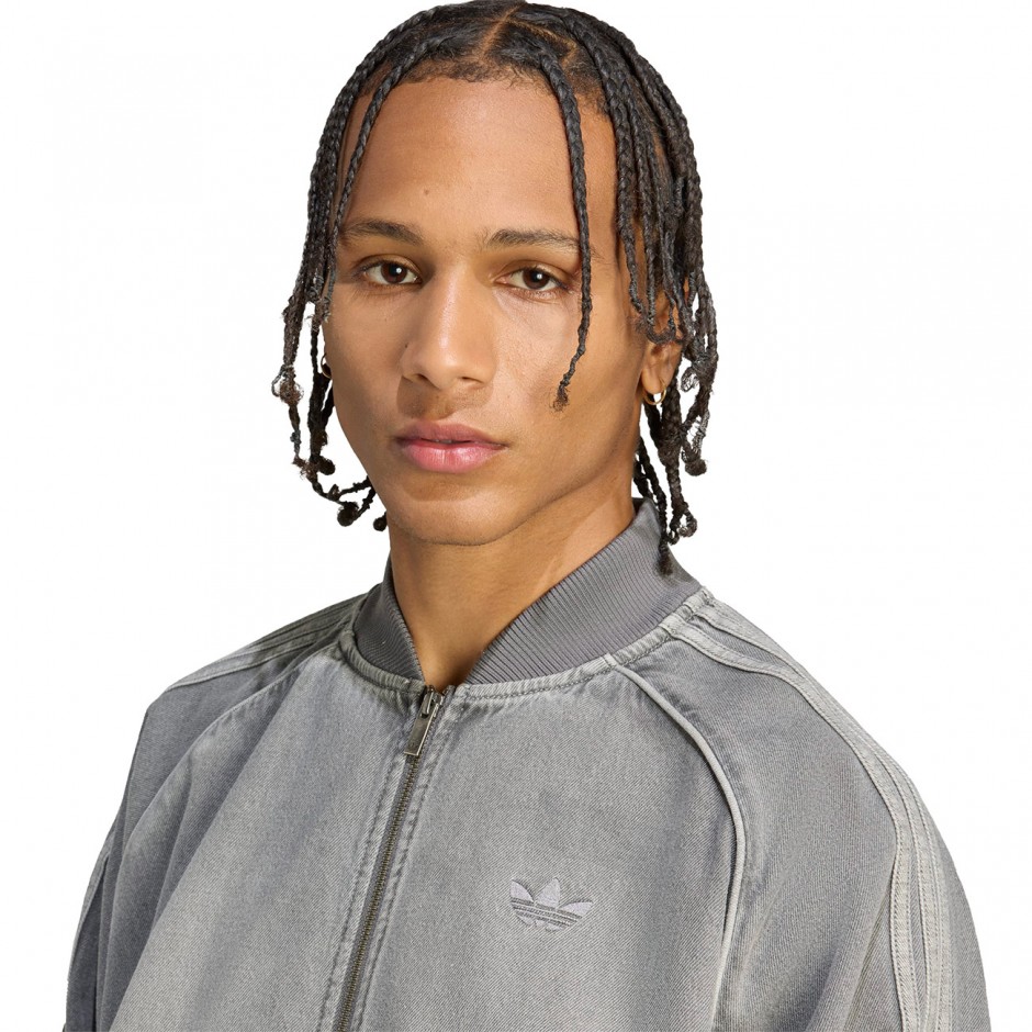 Ανδρική Ζακέτα Γκρι - adidas Originals Adicolor Loose SST