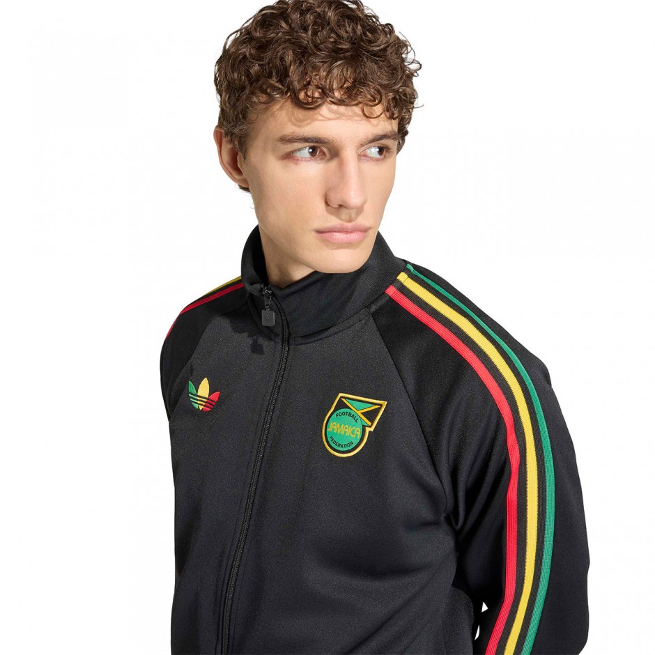 Ανδρική Ζακέτα Μαύρη - adidas Originals Jamaica x Bob Marley
