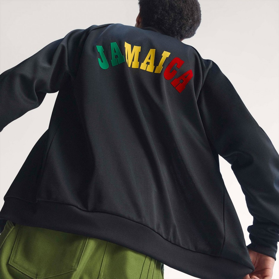 Ανδρική Ζακέτα Μαύρη - adidas Originals Jamaica x Bob Marley