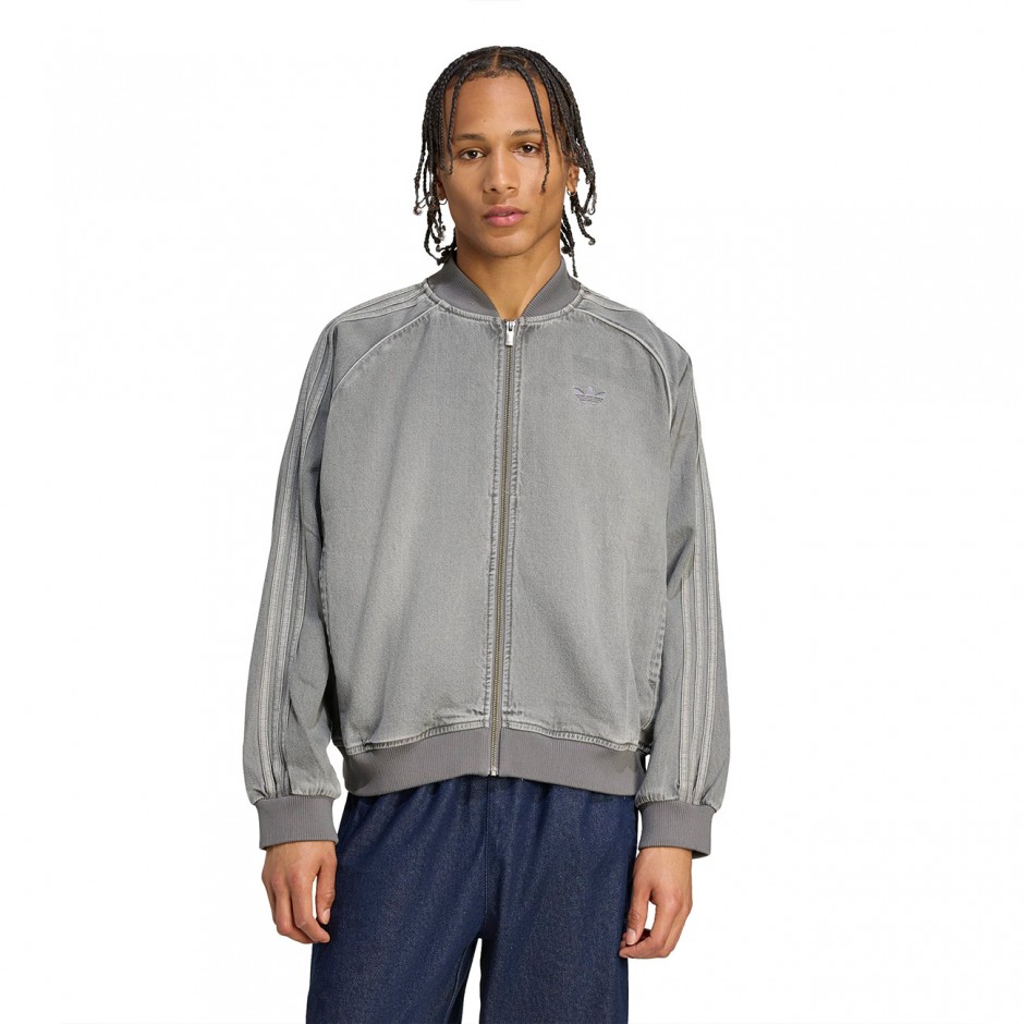 Ανδρική Ζακέτα Γκρι - adidas Originals Adicolor Loose SST