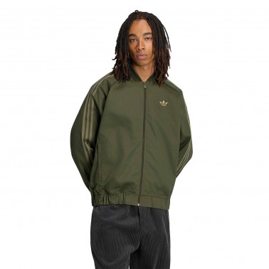 Ανδρική Ζακέτα Λαδί - adidas Originals Adicolor SST Cotton Twill