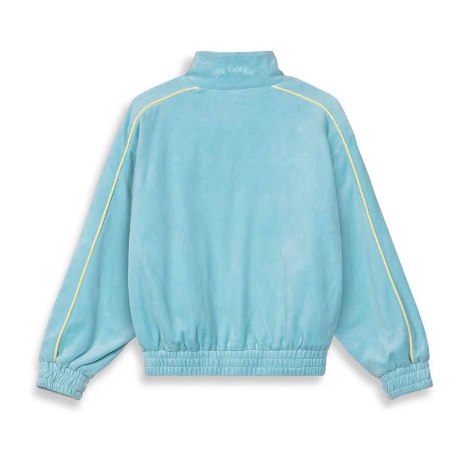GRIMEY SWARM DC SHOES X GRIMEY VELVET TRACK JACKET GVTJ194-BLU Blue