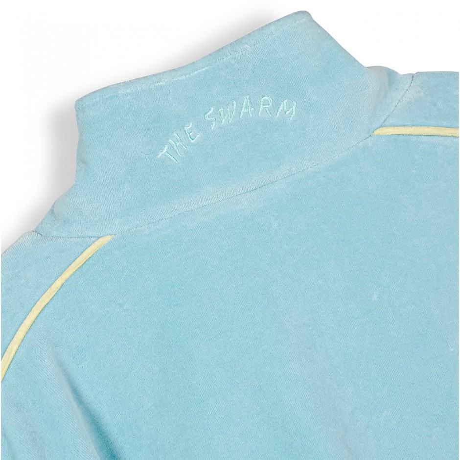GRIMEY SWARM DC SHOES X GRIMEY VELVET TRACK JACKET GVTJ194-BLU Blue