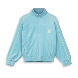 GRIMEY SWARM DC SHOES X GRIMEY VELVET TRACK JACKET GVTJ194-BLU Blue Image 