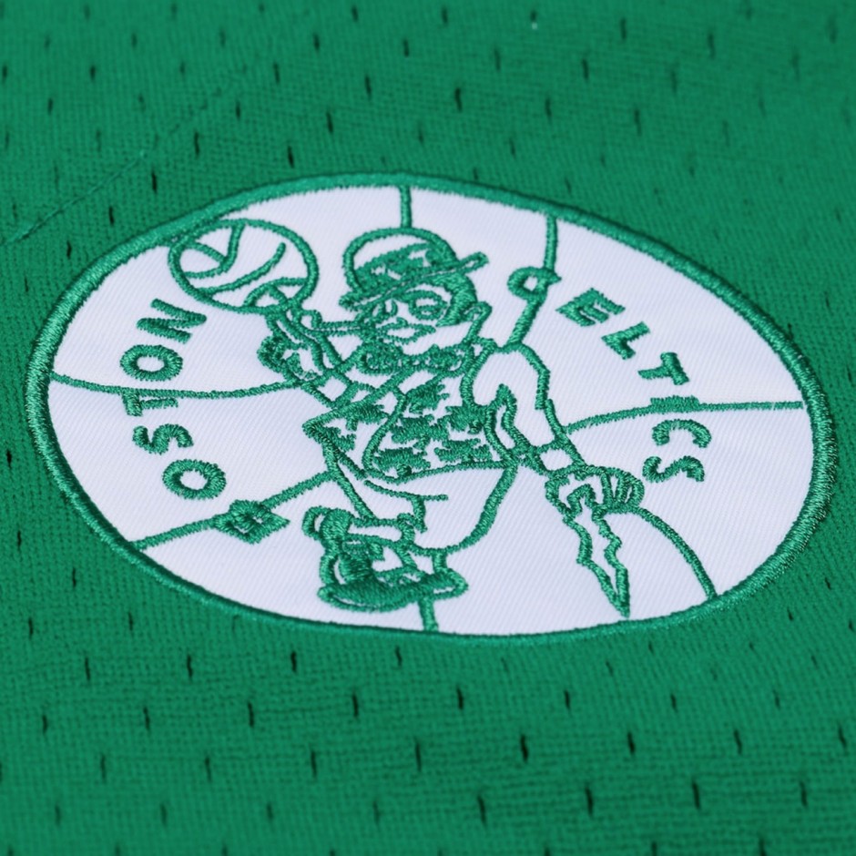 Men's NBA Baseball Jersey Green - Mitchell & Ness Boston Celtics Head Coach
