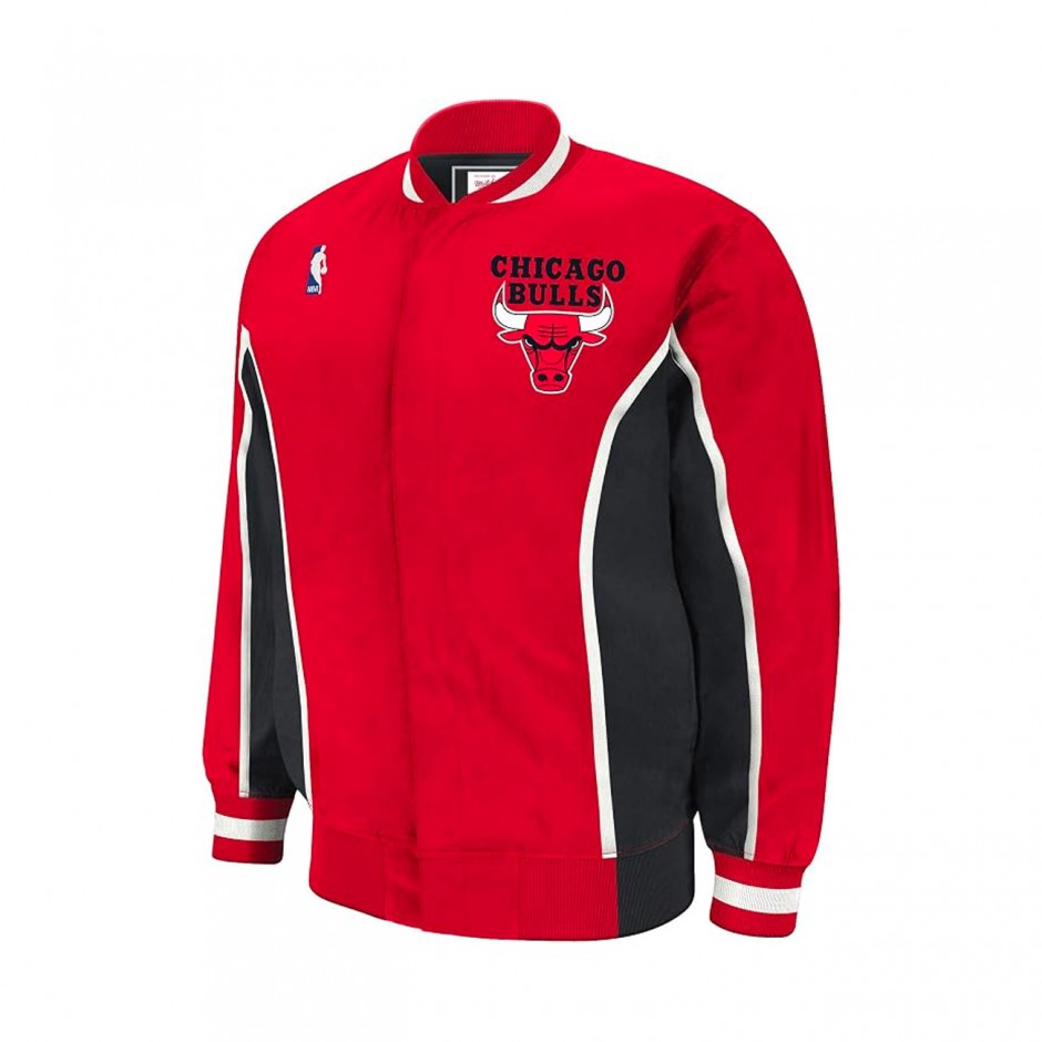 MITCHELL & NESS NBA AUTHENTIC WARM UP JACKET BULLS 92-93 AWJKGS18054-CBUSCAR92-SCARLET Red