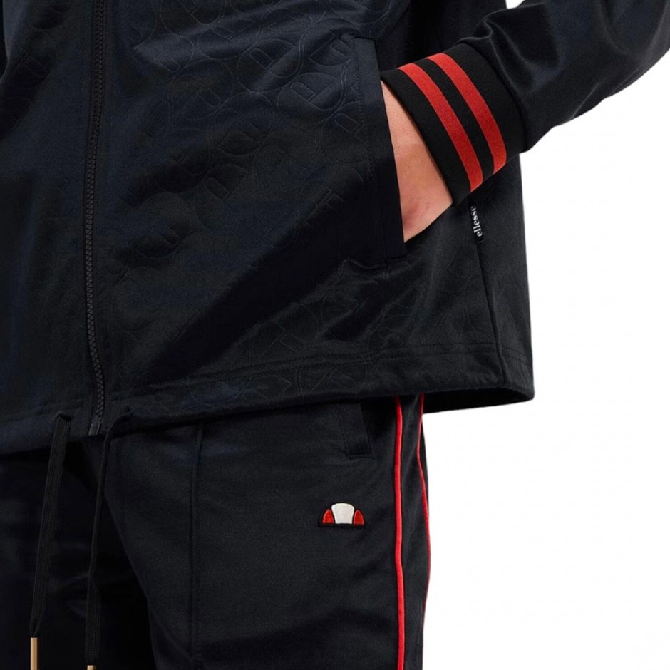 Ανδρική Ζακέτα Μαύρη - Ellesse Sartoria Badge Colours Casarino