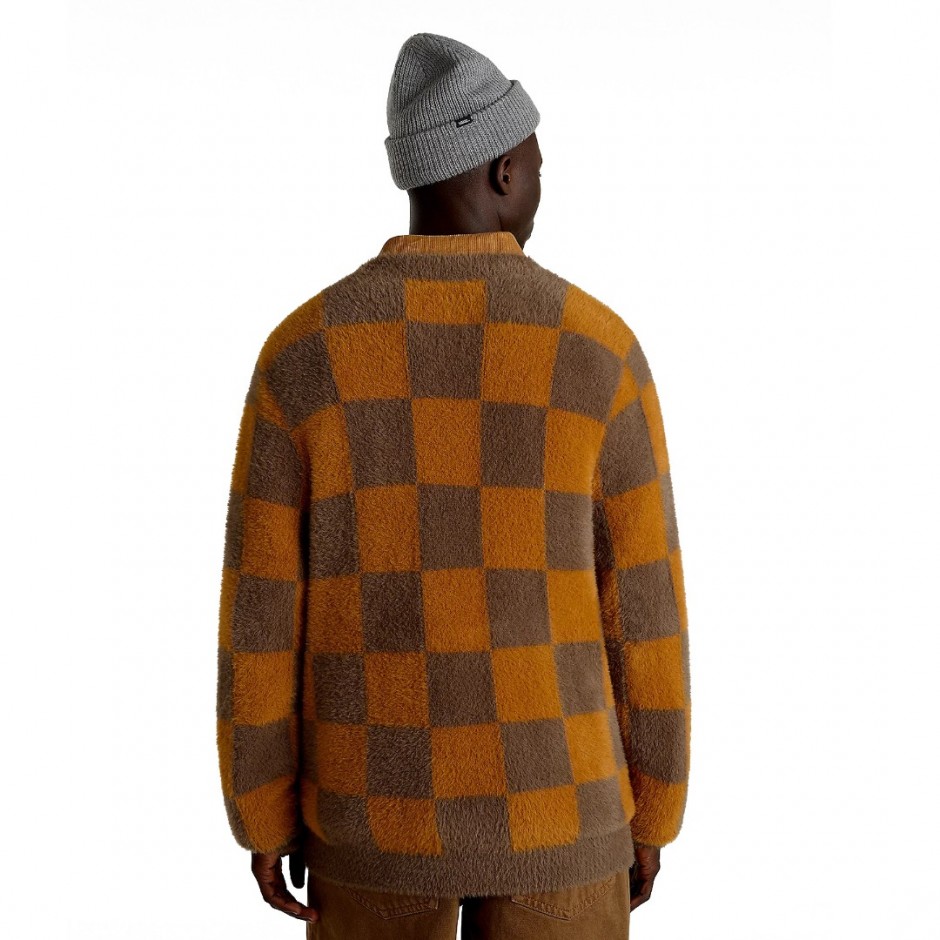 Ανδρική Ζακέτα Καφέ - Vans Canfield Checkerboard