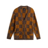 Ανδρική Ζακέτα Καφέ - Vans Canfield Checkerboard Εικόνα 4
