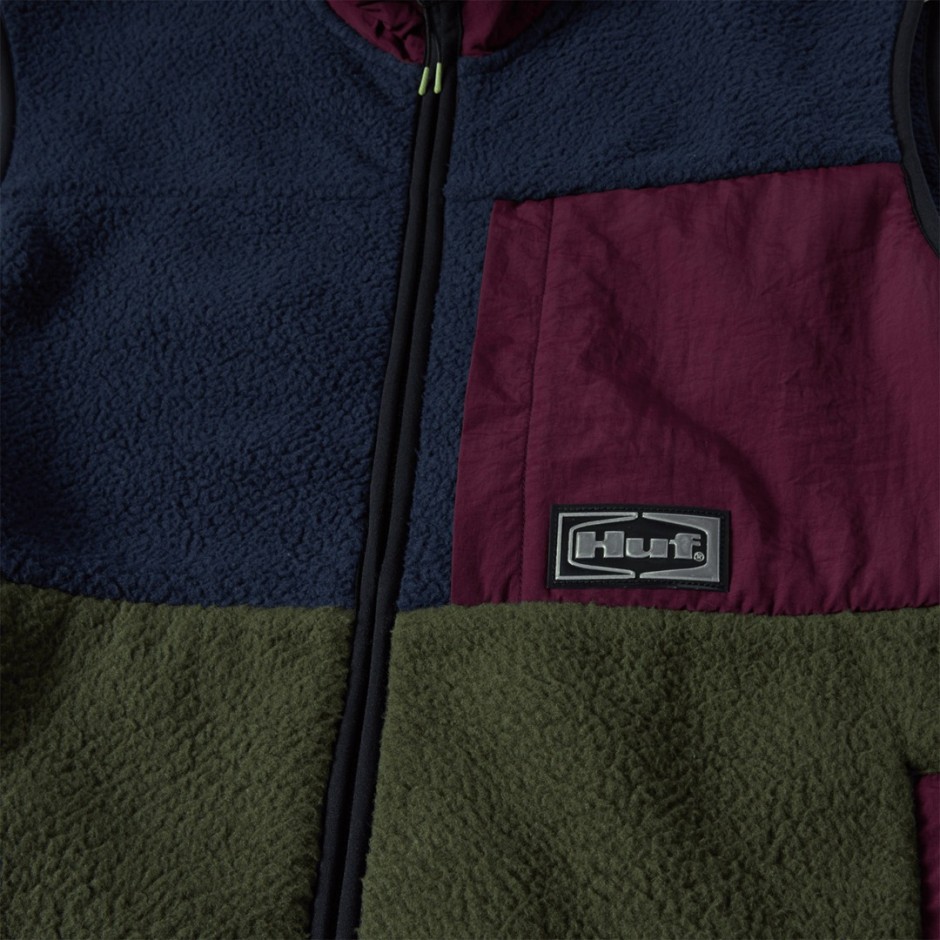 HUF SONOMA HIGH PILE VEST JK00444-MULTI Colorful