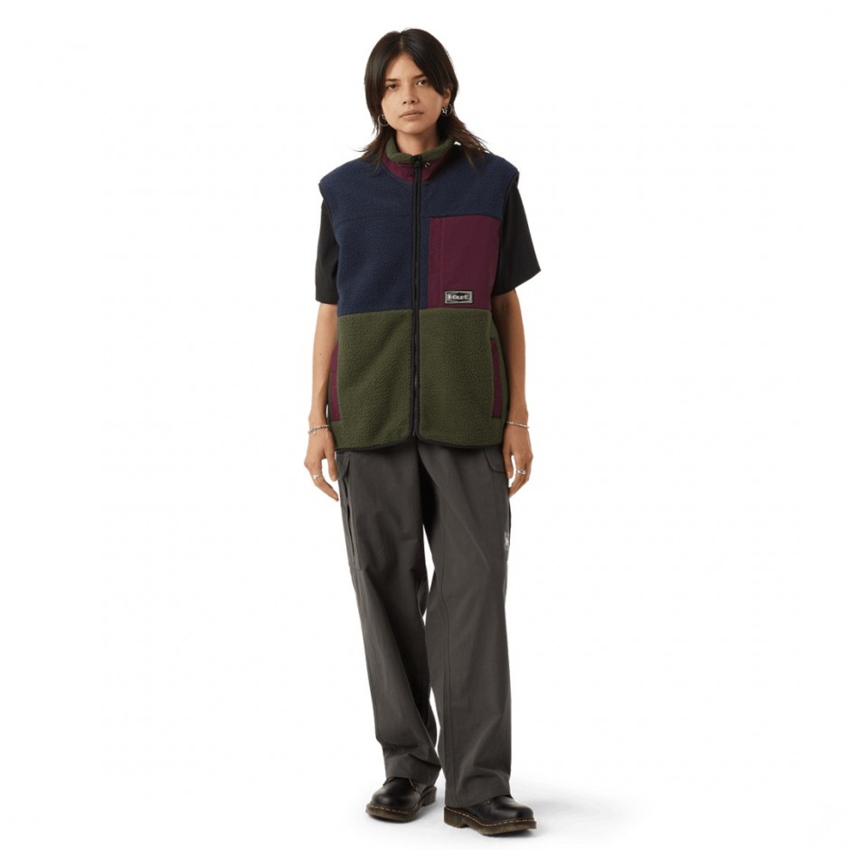 HUF SONOMA HIGH PILE VEST JK00444-MULTI Colorful