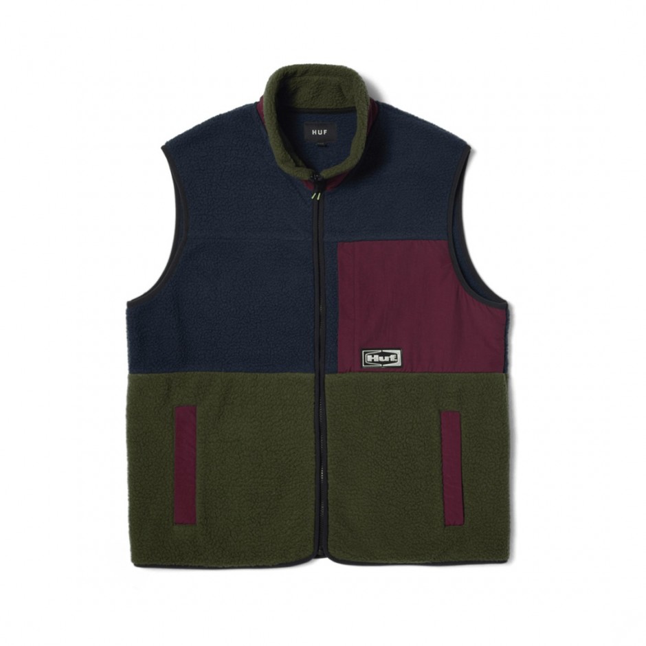 HUF SONOMA HIGH PILE VEST JK00444-MULTI Colorful