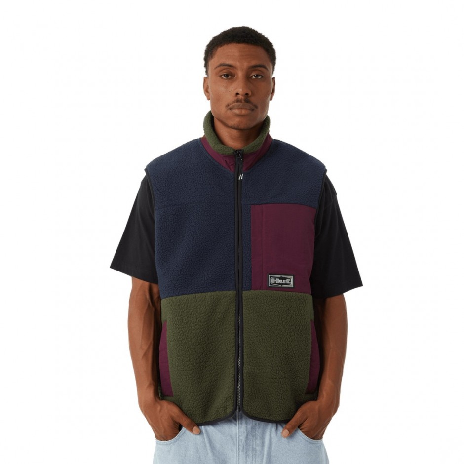 HUF SONOMA HIGH PILE VEST JK00444-MULTI Colorful