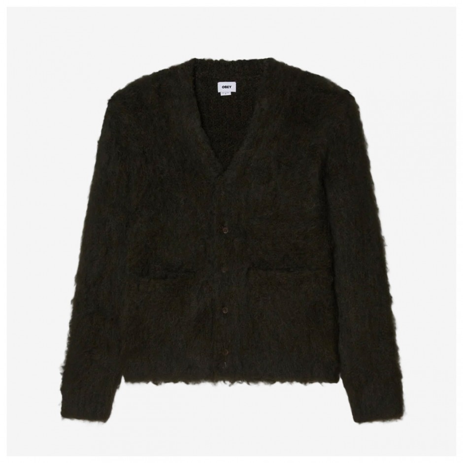 OBEY PATRON CARDIGAN 151010025-RSI Khaki