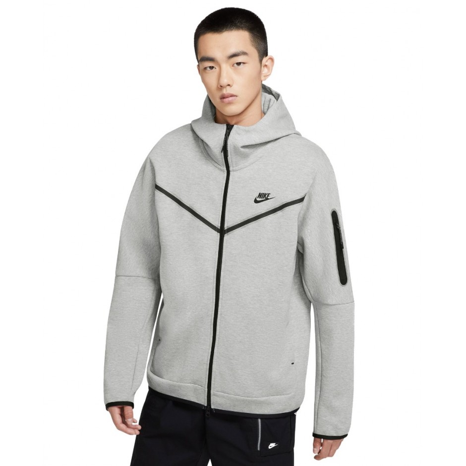 NIKE M NSW TCH FLC HOODIE FZ CU4489-063 Grey