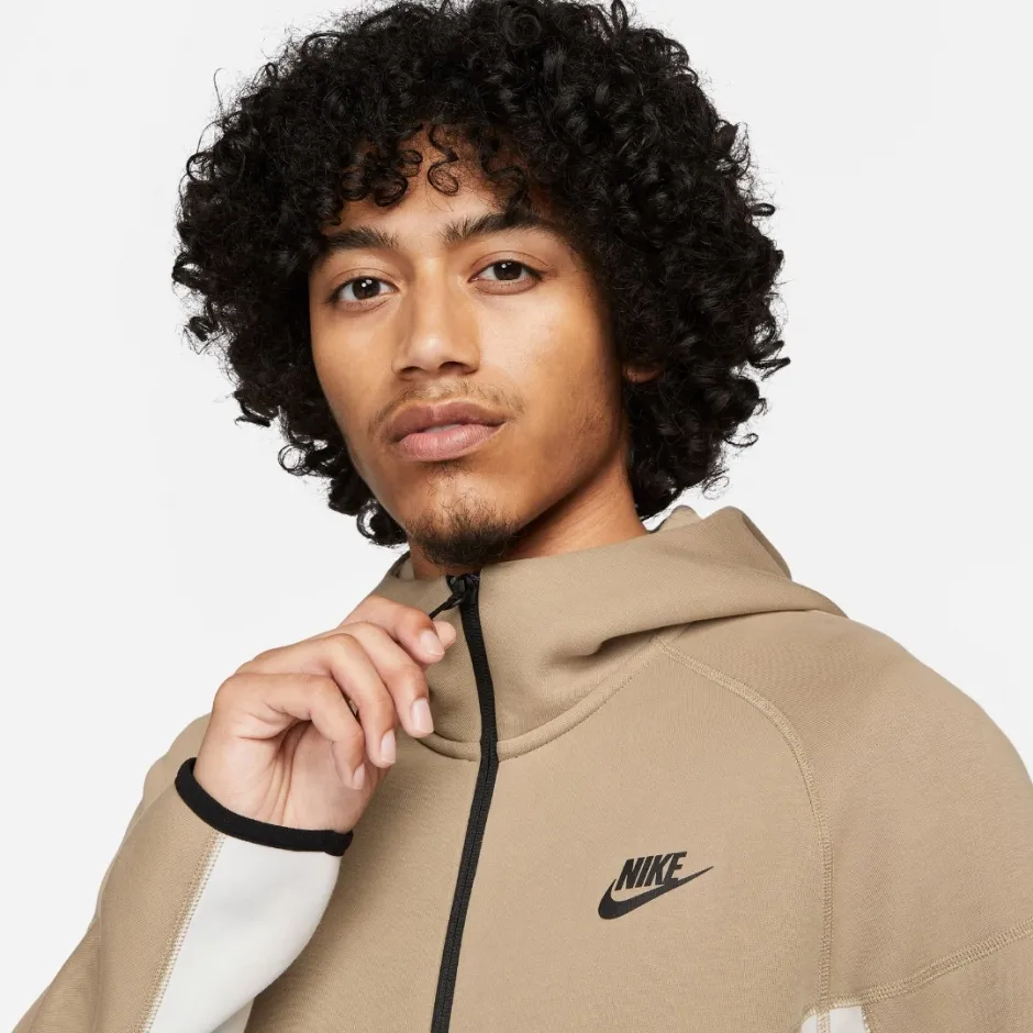NIKE M NK TCH FLC FZ WR HOODIE FB7921-121 Λευκό - Sneakercage.gr