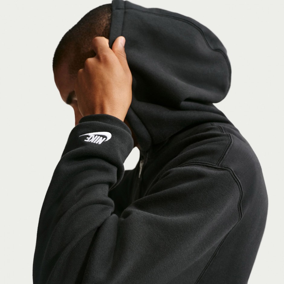 Men's Hoodie Black - Nike Sportswear Club