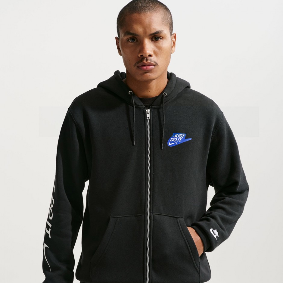 Men's Hoodie Black - Nike Sportswear Club
