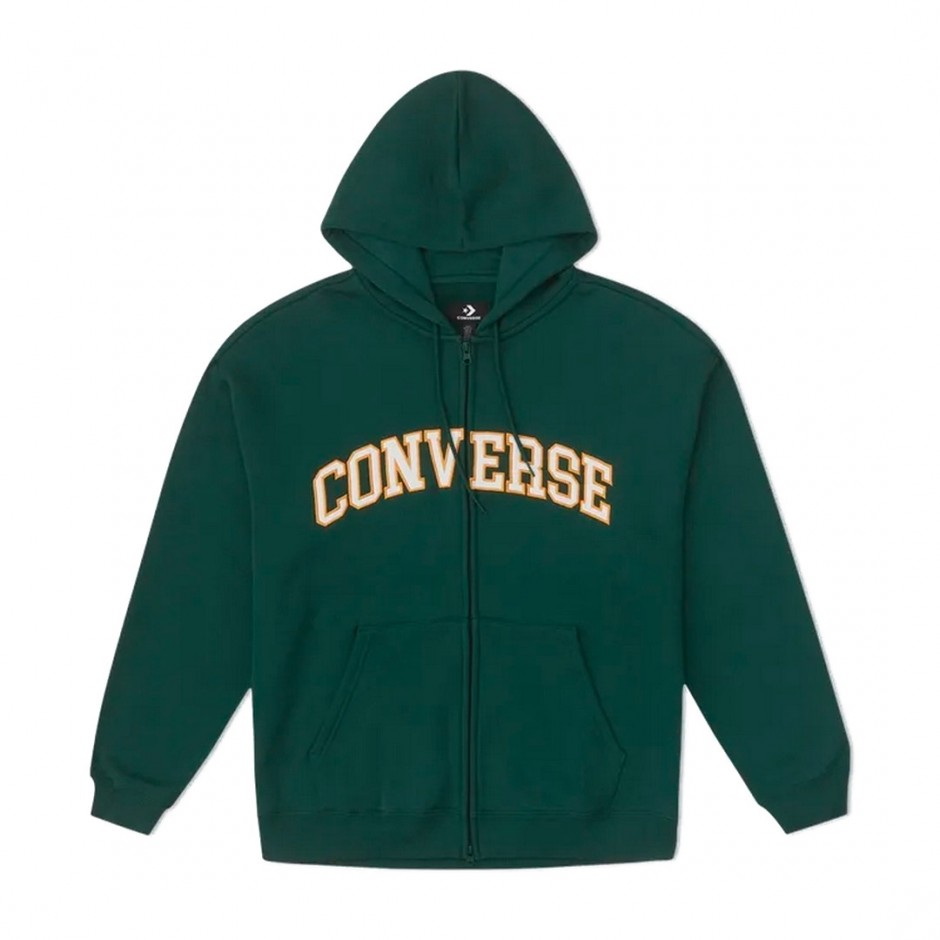 CONVERSE RETRO FULL ZIP HOODIE 10027083-A03 Pine