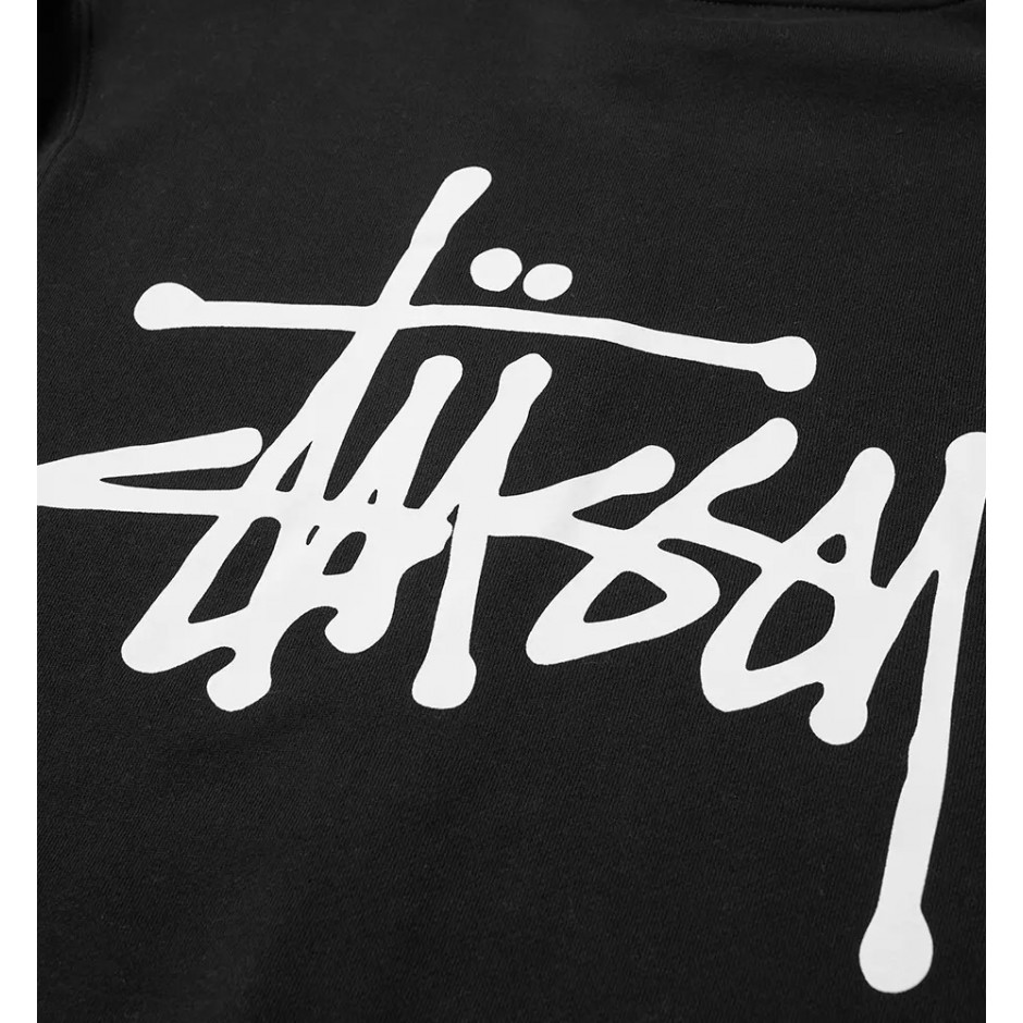 STUSSY BASIC STUSSY ZIP HOOD 1974567-BLACK Μαύρο