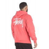 STUSSY BASIC STUSSY ZIP HOOD 1974567-PALE RED Κοραλί Εικόνα 0