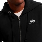 ALPHA INDUSTRIES BASIC ZIP HOODY SL 118342-03 Black Image 1