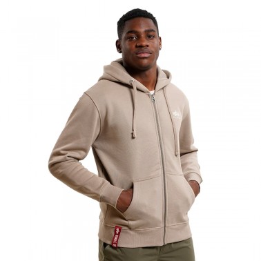 ALPHA INDUSTRIES BASIC ZIP HOODY SL 118342-679 Beige