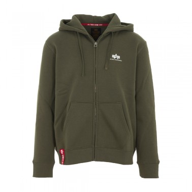 ALPHA INDUSTRIES BASIC ZIP HOODY SL 118342-142 OLIVE