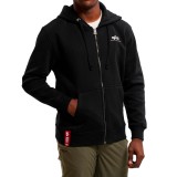 ALPHA INDUSTRIES BASIC ZIP HOODY SL 118342-03 Black Image 