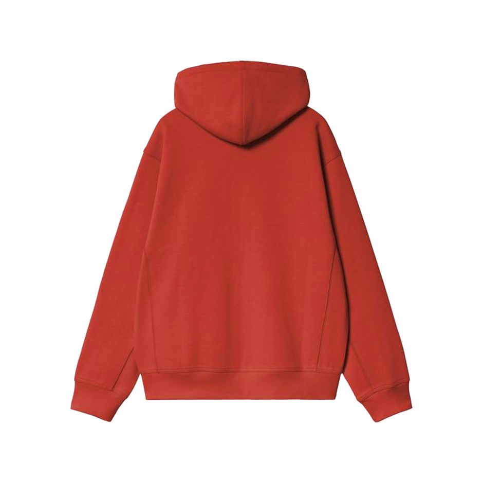 CARHARTT WIP HOODED AMERICAN SCRIPT JACKET I033063-3IXXX Βordeaux