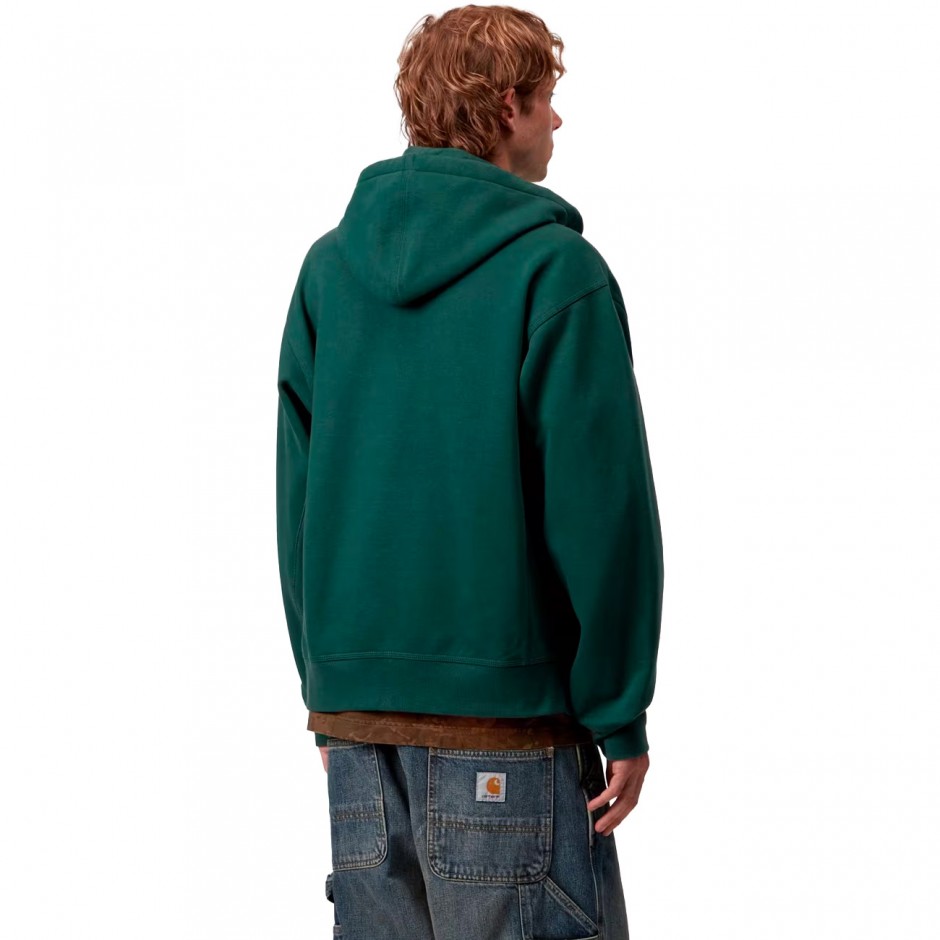 CARHARTT WIP HOODED AMERICAN SCRIPT JACKET I033063-05AXX Pine