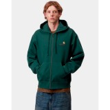 CARHARTT WIP HOODED AMERICAN SCRIPT JACKET I033063-05AXX Pine Image 1