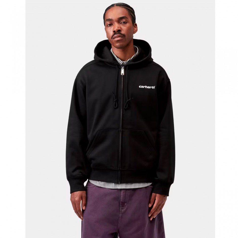 Ανδρική Ζακέτα Μαύρη - Carhartt WIP Hooded Archive Lines