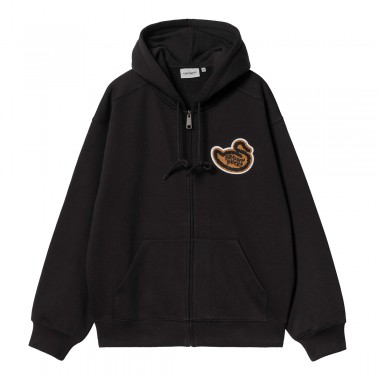 Ανδρική Ζακέτα Μαύρη - Carhartt WIP Hooded Brown Ducks