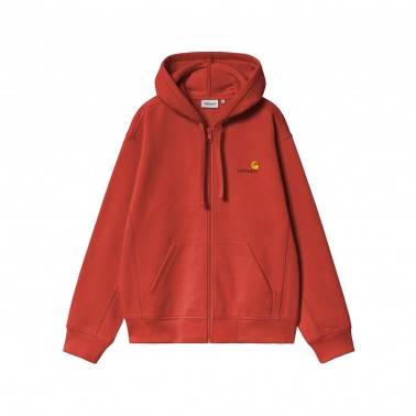 CARHARTT WIP HOODED AMERICAN SCRIPT JACKET I033063-3IXXX Βordeaux