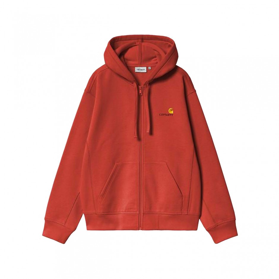 CARHARTT WIP HOODED AMERICAN SCRIPT JACKET I033063-3IXXX Βordeaux