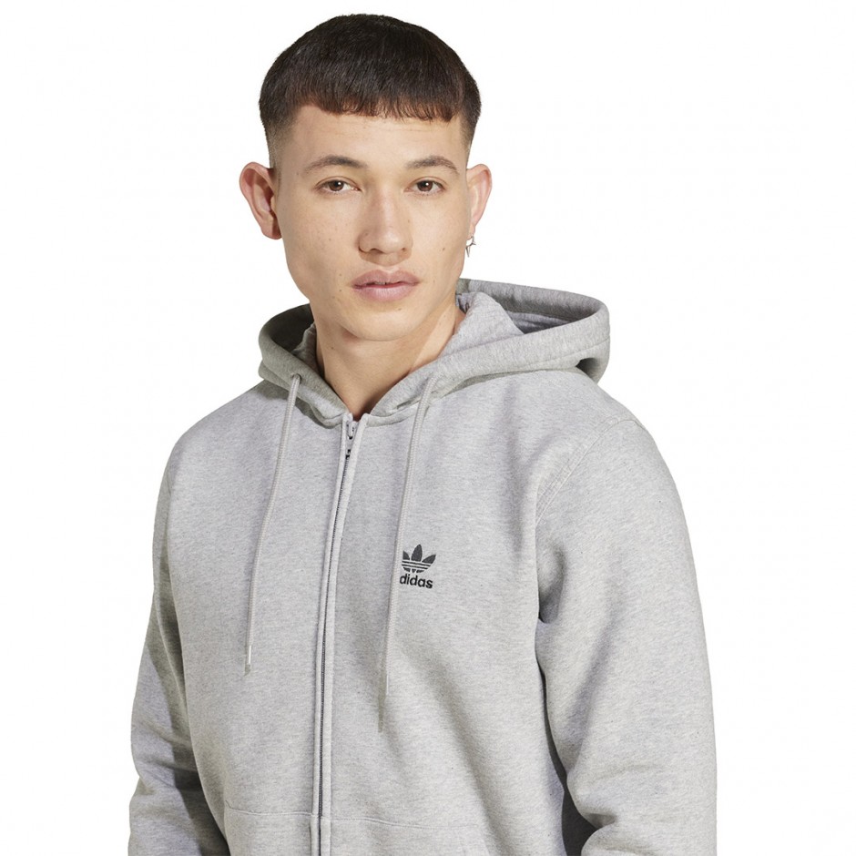 Ανδρική Ζακέτα Γκρι - adidas Originals Trefoil Essentials