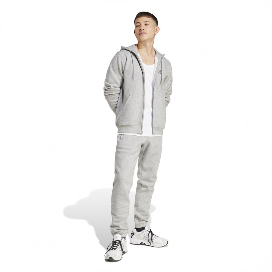 Ανδρική Ζακέτα Γκρι - adidas Originals Trefoil Essentials