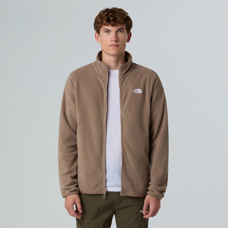 Ανδρική Ζακέτα Καφέ - The North Face Glacier Full-Zip Fleece