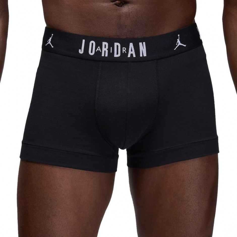 Ανδρικά Εσώρουχα Μποξεράκια Μαύρα - Jordan Flight Cotton Boxer Briefs