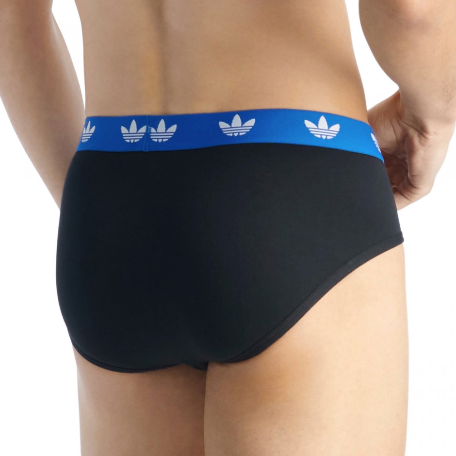 Men's Underwear Briefs Black - adidas Originals Comfort Flex Cotton Brief 3 Pairs