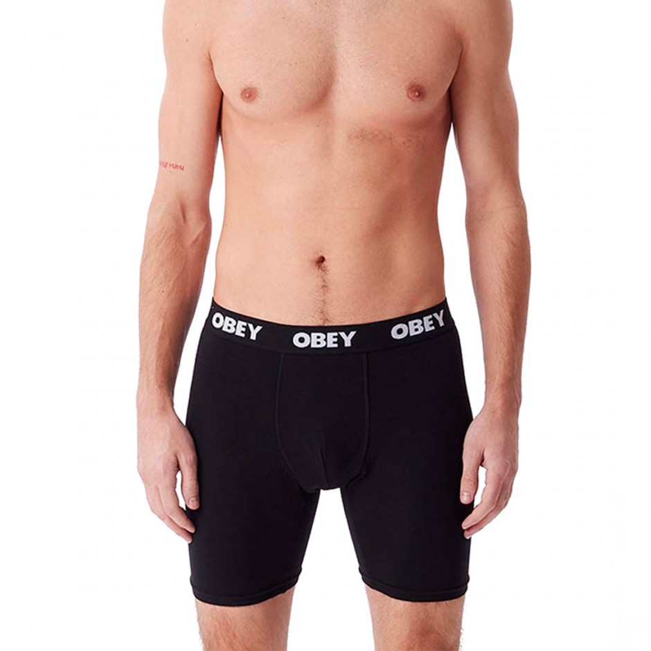 Ανδρικά Εσώρουχα Μποξεράκια Μαύρα - Obey Est. Work