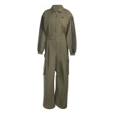 adidas Originals JUMPSUIT LE8296 OLIVE Image 4
