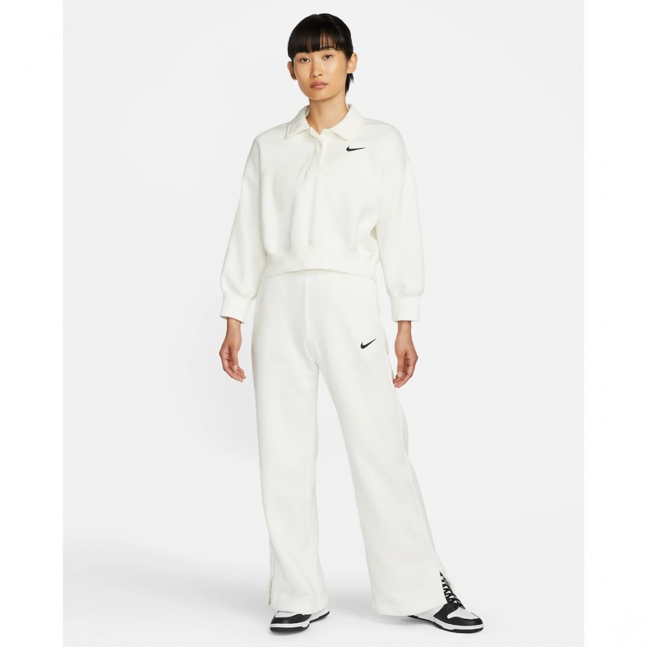 Nike Sportswear Phoenix Fleece Εκρού - Γυναικείο Παντελόνι 