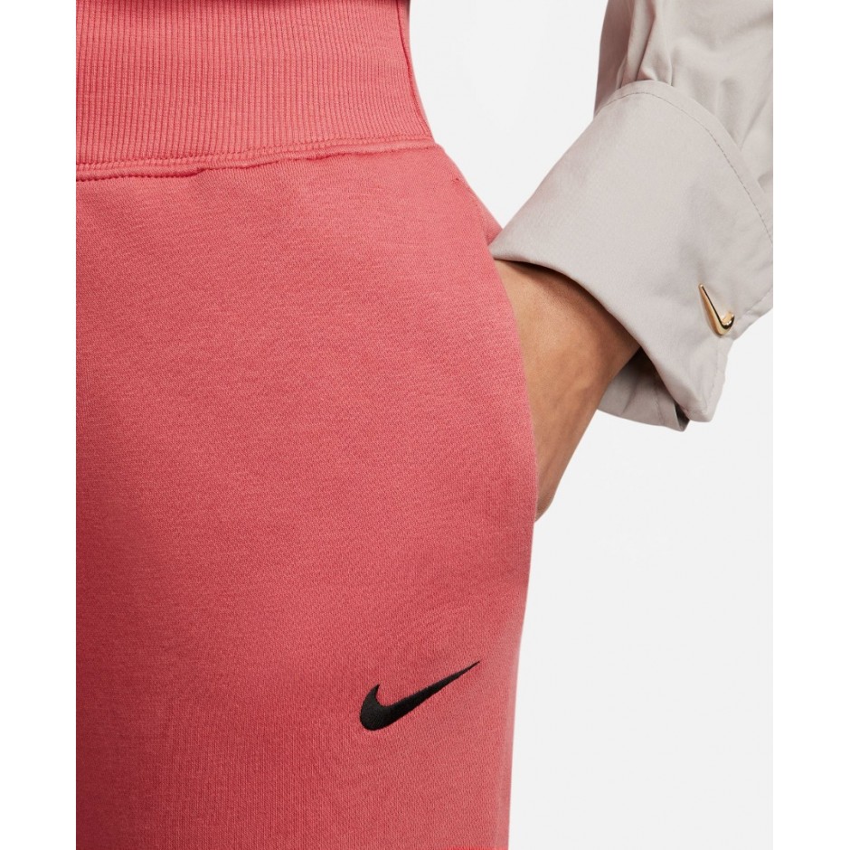 NIKE W NSW PHNX FLC OS CREW PRNT SU Ροζ