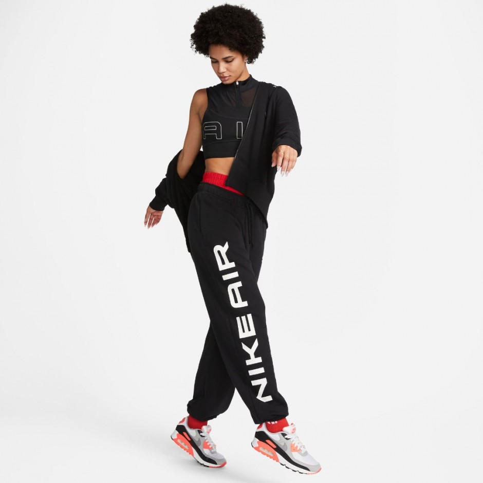 Nike Air Fleece Μαύρο - Γυναικείο Παντελόνι Φόρμα 