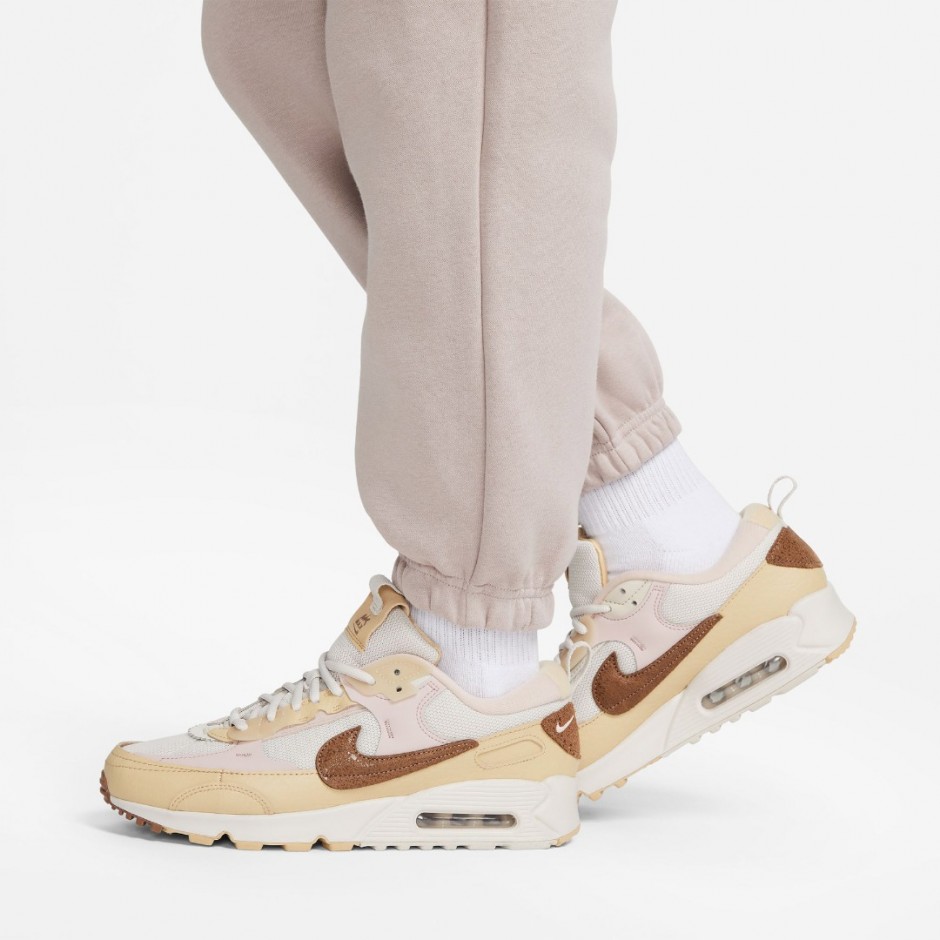 Nike Sportswear Phoenix Fleece Μπεζ - Γυναικείο Παντελόνι Φόρμα