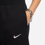Nike Sportswear Phoenix Fleece Μαύρο - Γυναικείο Παντελόνι Σε Crop Γραμμή
