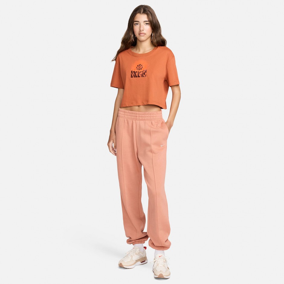 Γυναικείο Παντελόνι Φόρμα Καφέ - Nike Sportswear